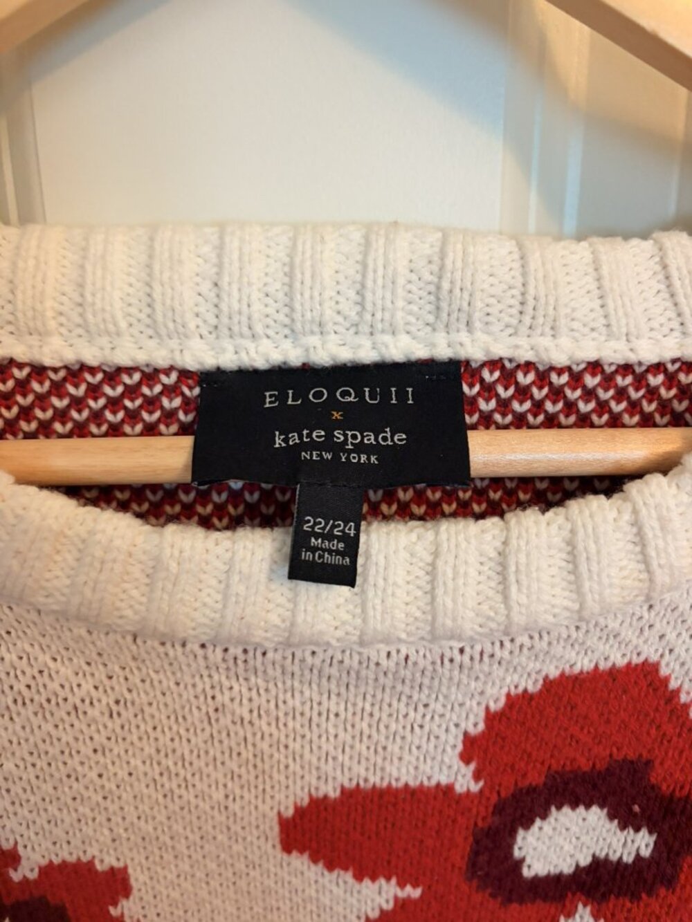 ELOQUII x kate spade ny floral relaxed sweater - Picture 3 of 4
